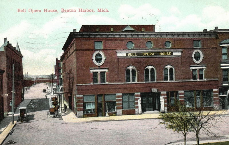 Bell Opera House - Vintage Postcard (newer photo)